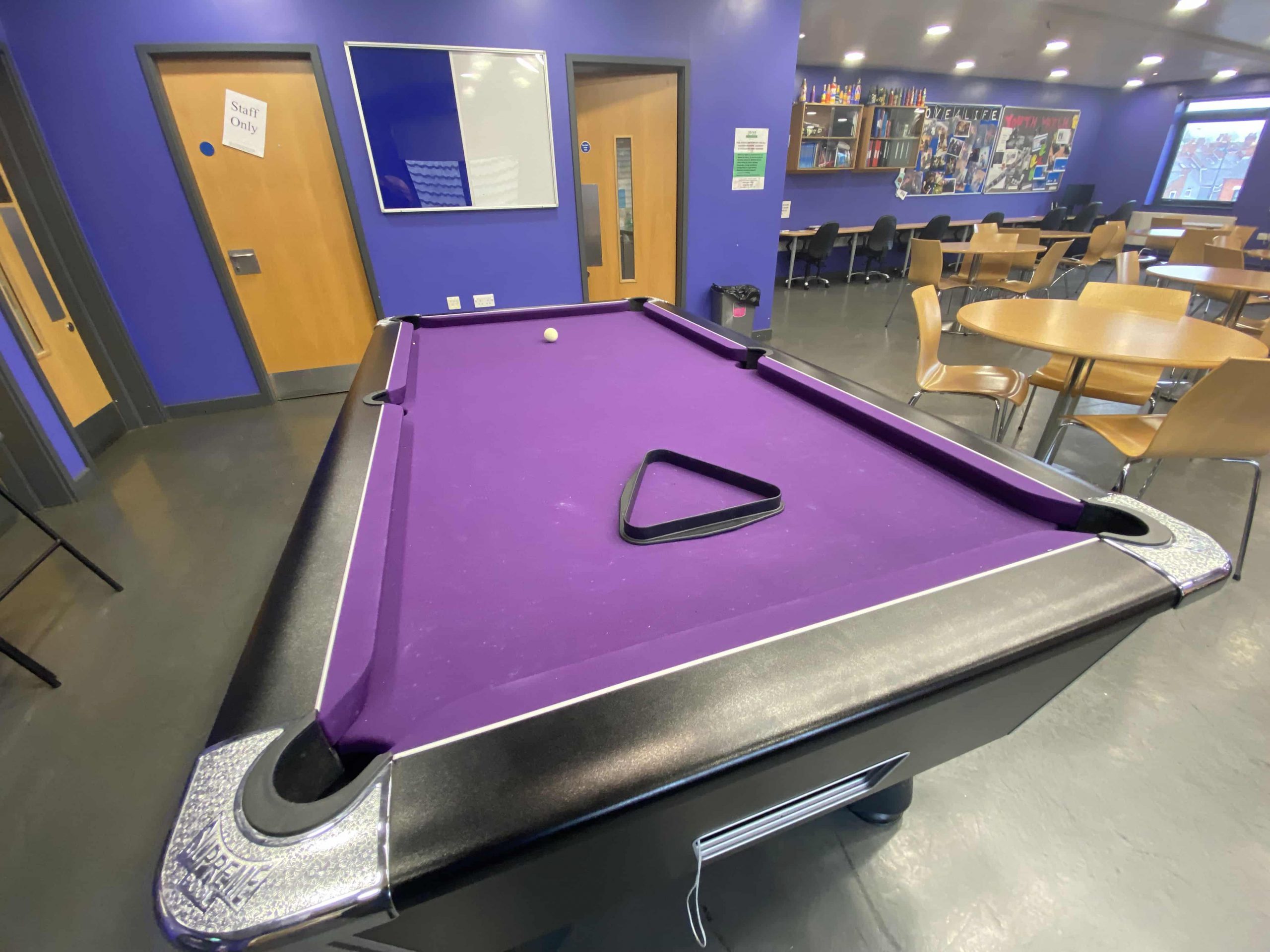a youth games table at Highfields Centre is a community centre in Leicester for events workshops and youth services